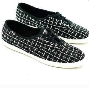 Keds x Kate Spade Black Tweed Sneakers (7.5)
